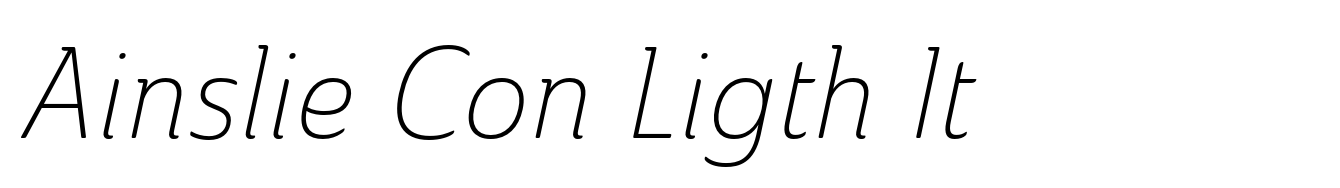Ainslie Con Ligth It